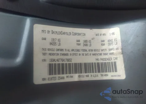 2006 Dodge Stratus Sxt z USA, uszkodzony, nr VIN 1B3AL46T76N178652